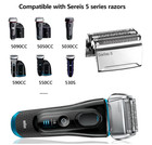 4 Pack 52s Razor Replacement Head Shaver Foil Series 5 Cassette Cutter Parts