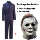 Michael Myers Halloween Scary Horror Movie Cosplay Costume   Mask - 2 Pcs Set