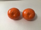 Vintage Orange Shaped Salt And Pepper Shakers  3  Diameter