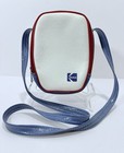 1970s Vintage Kodak Camera Case Rare Padded White  Red   Blue Soft Crossbody Bag