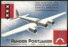 Netherlands 1933  pander Postjager  Airmail Ppc Gravenhage To Dutch East Indies