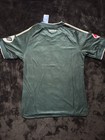 Real Madrid Green Soccer Jersey Shirt Emirates Fly Better  m 