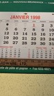 Vintage 1998 Jd Irving Forestry French Calendar Dates Match 2026 29 5 x18  