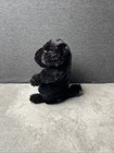 Melissa   Doug Black Fluffy Puppy Dog Plush 8  Standing Lifelike Lovable Toy Pet