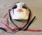 Beautiful Vintage Signed Sally New Orleans Hand Painted Mardi Gras Mask