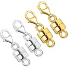 Magnetic Necklace Clasp Extra Strong  Gold And Silver Plated Magnet Je