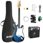 39  Full Size Electric Guitar Beginner Kit With Amp  Picks  Tuner   Accessories