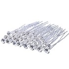 40 Pack Rhinestone Hair Pins Bridal Wedding Crystal Clips Accessories Decorat   