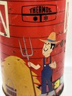 Vtg  Rusty 1958 Red Barn Thermos 6    Lunchbox Bottle Original Glass Liner