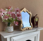 3 Pcs Set 1 12 Scale Dollhouse Miniature Deco Mirror Pink Flowers Vase Clock