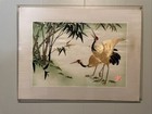 Chinese Vintage Framed And Stamped Front And Back Ready To Hang