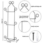 Set Of 2 Plate Rack For Wall Vertical 3 Tier Metal Wall Plate Holder Display    