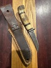 Vintage Early Harry Morseth Everett Wa Era Knife   Sheath Stag Custom