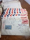 Wwii Soldier Correspondence Love Letters Wife 300   Military Ww2 Censored Stamps
