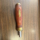 Rare Vintage Sheffield Mfg Rosewood Brass Socket Driver Handle Tool