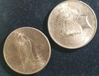 Junk Drawer Lot Vintage Collectibles Peace   2  Commemorative Pfs  2  Maple Leaf
