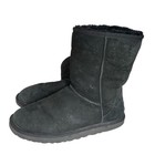 Ugg Australia Classic Short Ii Ankle Boots Womens Pull Up Shoes Size Us 6 Black