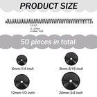 50 Pack Plastic Spiral Binding Coils 4 1 Pitch Spiral Binding Coils Binding K   