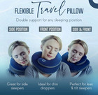 Bcozzy Travel Neck Pillow Airplane Double Support Large Navy