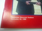 Souvenir Program  Ole Miss  mississippi  Vs  Miss State Egg Bowl Nov 20  1982