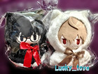 16cm Official Persona 5 Amamiya Ren Akechi Goro Cloak Plush Doll Dress Up Toy