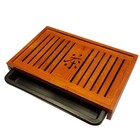 Bamboo Gongfu Tea Serving Tray L17 X W11 X H2 5