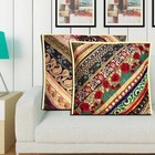 24  Set Of 2 Pc Anniversary Gift Sequin Bed Throw Accent Cushion Pillow Covers