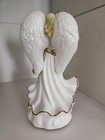 Sankyo Christmas Angel Porcelain Violin Music Box 