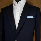 Men s 100  Cotton Flat Top Pre-folded Pocket Square Handkerchief Insert