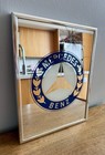 Vintage Mercedes Benz Wall Hanging Mirror Dealership Car Auto Logo 9 X 12 Framed