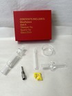 New Hookah Glass Mouth Piece Titanium   Quartz Tips Glass Dish Hookah Set Kit