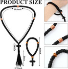 Quelay 2 Pcs Orthodox Prayer Rope 100 Knot Christian Chotki Prayer Rope 33 Knot