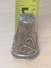 Vintage Taxco Sterling Silver 925 Sewing Thimble With Scroll Design From Mexico