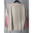 Big Dogs Baseball Jersey Shirt Women s Xl Pinstripe Pink Long Sleeve