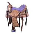 Handmade Western Kids Youth Adult Barrel Horse Saddle Tooled Leather Tack Set