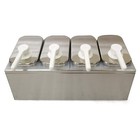 2l-8l Commercial Hot Fudge Warmer Nacho Cheese Sauce Pump Dispenser Dispensing