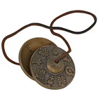 Tibetan Tingsha Bell Astamangalas Buddhist 8 Emblem Brass Manjira Hand Cymbal 3 