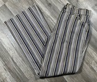 Vntg 60s 70s Levis Big E Bell Bottoms Flare Pants Disco Striped For Gals 30x30 5