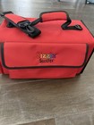 Pair Of Sizzix Sizzlits Red Tote Bags Holds 4 Alphabet Sets Zipper With Straps