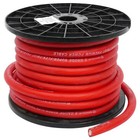 Rockville R0g50red 0 Gauge 50 Foot Spool Red Car Amp Power ground Wire Cable