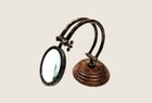 Antique Brass Adjustable Magnifying Glass Vintage Nautical Table D  cor Magnifier