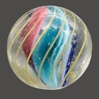 Antique German Handmade Glass Marble - Rare Vintage Swirl Divided Core 15mm