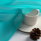 Turquoise Sheer Curtains 2 Panels 42x84  Lightweight Window Drapes Bedroom