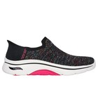 Slip Ins Skechers Shoes Women s Go Walk Arch Fit Black Pink Comfort Sport 125326