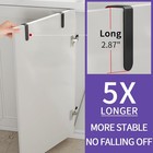 Over Cabinet Towel Holder  2 Pack Kitchen Cabinet Door Towel Bar  Stainless