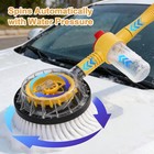 Water   powered 360   Spin Wash Brush With Hose Attachment   Detachable Spray Gun