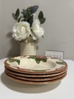 Set Of 4 Vintage Franciscan Red Apple Flat Rim Soup Bowls 8 5 