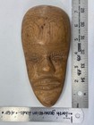 Vintage Mcm Hand Carved Wooden African Mask Face Wall Plaque Hanging Folk Art