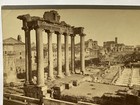 Antique 19th Century Large Architecture Photo Rome Forum Italy From Campadoglio