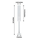 2 Clear 22  Crystal Hurricane Taper Candle Holders Cylinder Glass Shades Party